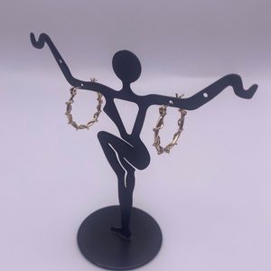 14k yellow gold hoop earrings